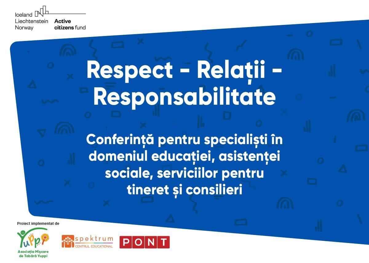 https://yuppicamp.ro/Respect-Relații-Responsabilitate • Conferință pentru specialiști în domeniul educației, asistenței sociale, serviciilor pentru tineret și consilieri la Cluj-Napoca, Miercurea Ciuc și online.